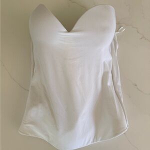 White Strapless Corset Bra